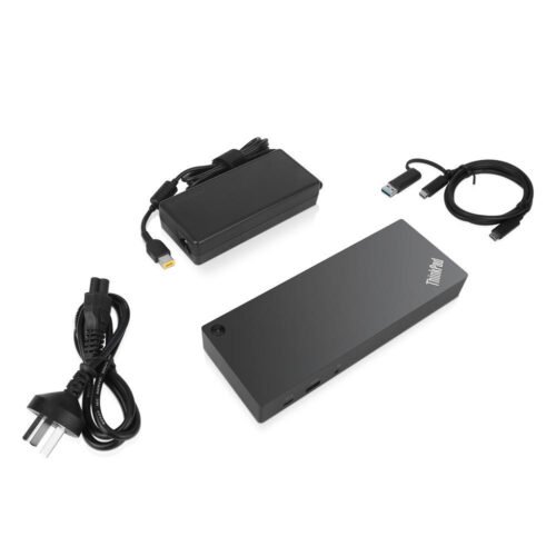 Lenovo 40AF0135UK laptop dock/port replicator Wired USB 3.2 Gen 1 (3.1 Gen 1) Type-C Black - Image 9