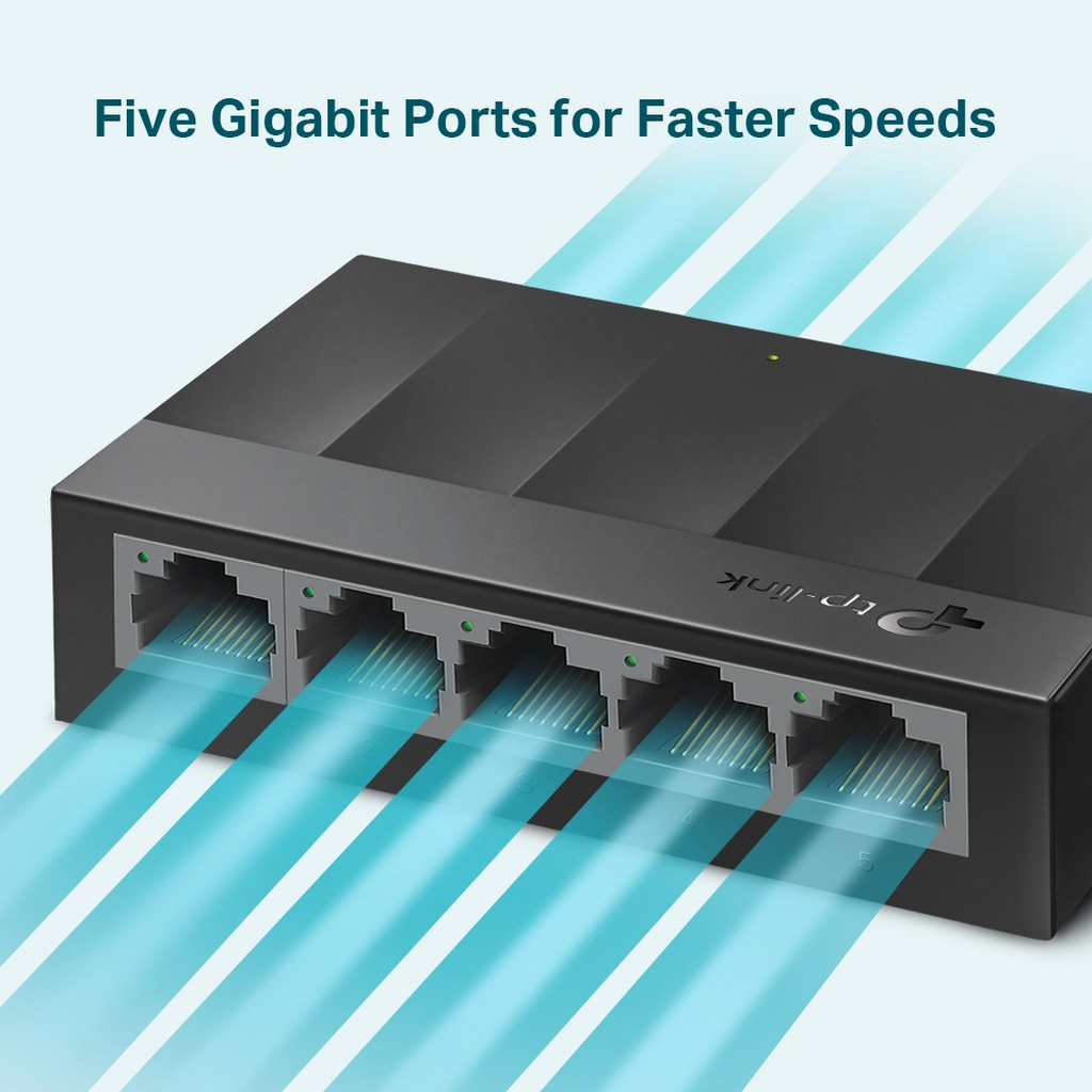TP-Link LS1005G network switch Unmanaged Gigabit Ethernet (10/100/1000) Black - Image 3