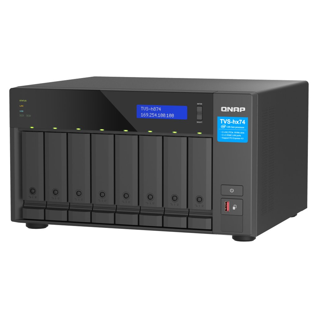 QNAP TVS-h874X NAS Tower Intel® Core™ i9 64 GB DDR4 0 TB QuTS hero Black - Image 7
