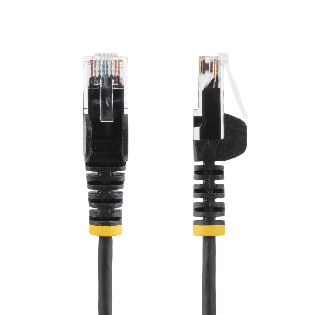 StarTech.com 0.5 m CAT6 Cable - Slim - Snagless RJ45 Connectors - Black - Image 2