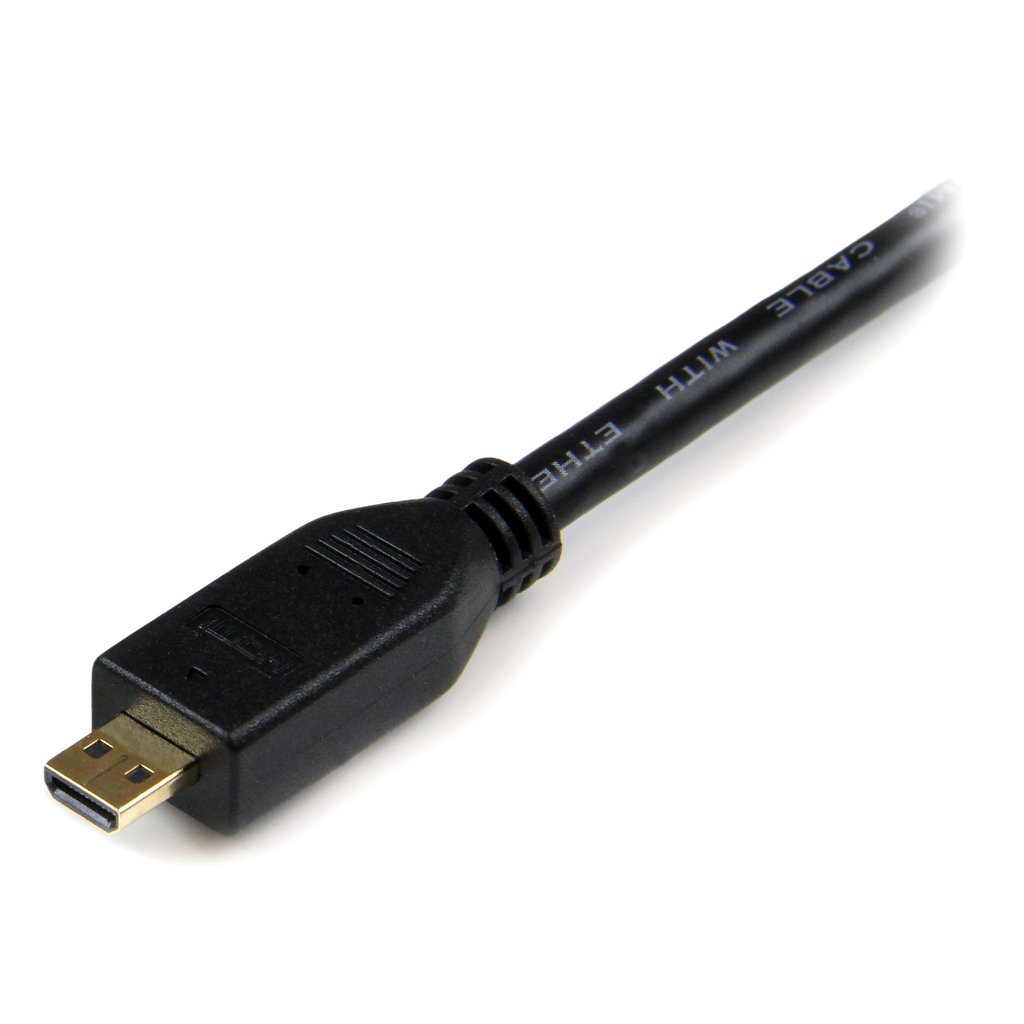 StarTech.com 3m Micro HDMI to HDMI Cable with Ethernet - 4K 30Hz Video - Durable High Speed Micro HDMI Type-D to HDMI 1.4 Adapt - Image 4