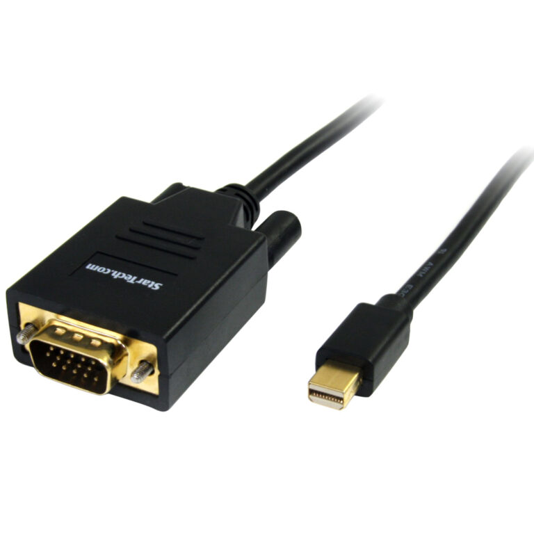 StarTech.com 6ft (2m) Mini DisplayPort to VGA Cable - Active Mini DP to VGA Adapter Cable - 1080p Video - mDP 1.2 or Thunderbol