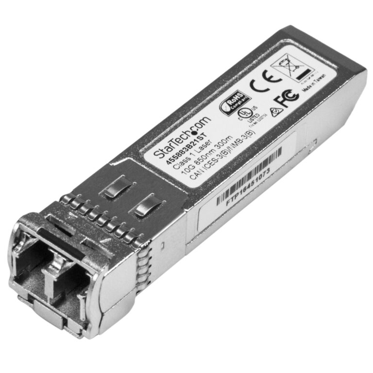 StarTech.com 10 Gigabit Fiber SFP+ Transceiver Module - HP 455883-B21 Compatible - MM LC with DDM - 300 m~HPE 455883-B21 Compat