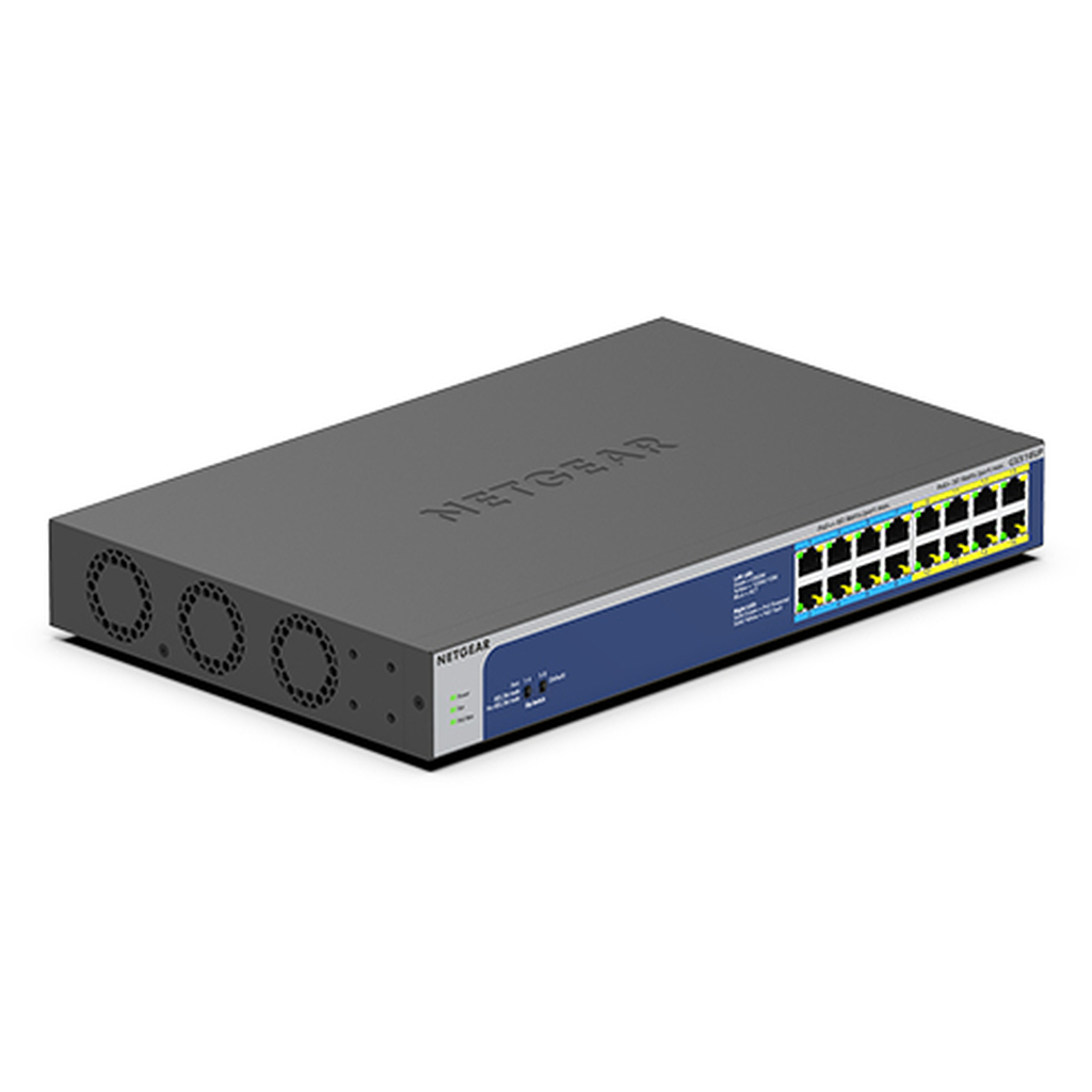 NETGEAR GS516UP Unmanaged Gigabit Ethernet (10/100/1000) Power over Ethernet (PoE) Grey - Image 3