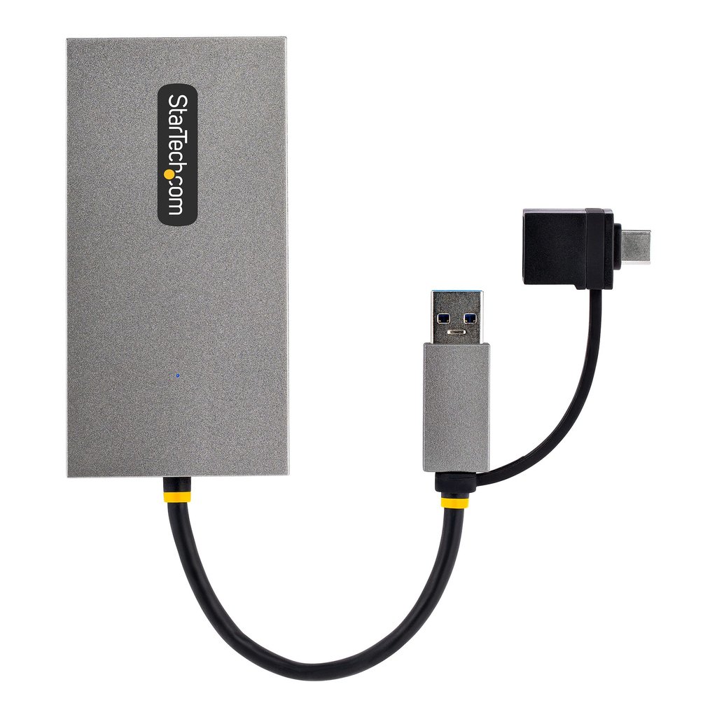 StarTech.com USB to Dual HDMI Adapter, USB A/C to 2x HDMI Displays (1x 4K30Hz, 1x 1080p), Integrated USB-A to C Dongle, 4in/11c - Image 9
