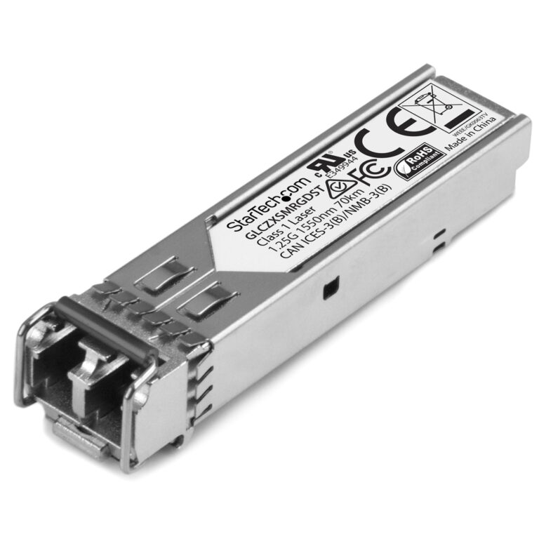 StarTech.com Cisco GLC-ZX-SM-RGD Compatible SFP Transceiver Module - 1000BASE-ZX~Cisco GLC-ZX-SM-RGD Compatible SFP Module - 10
