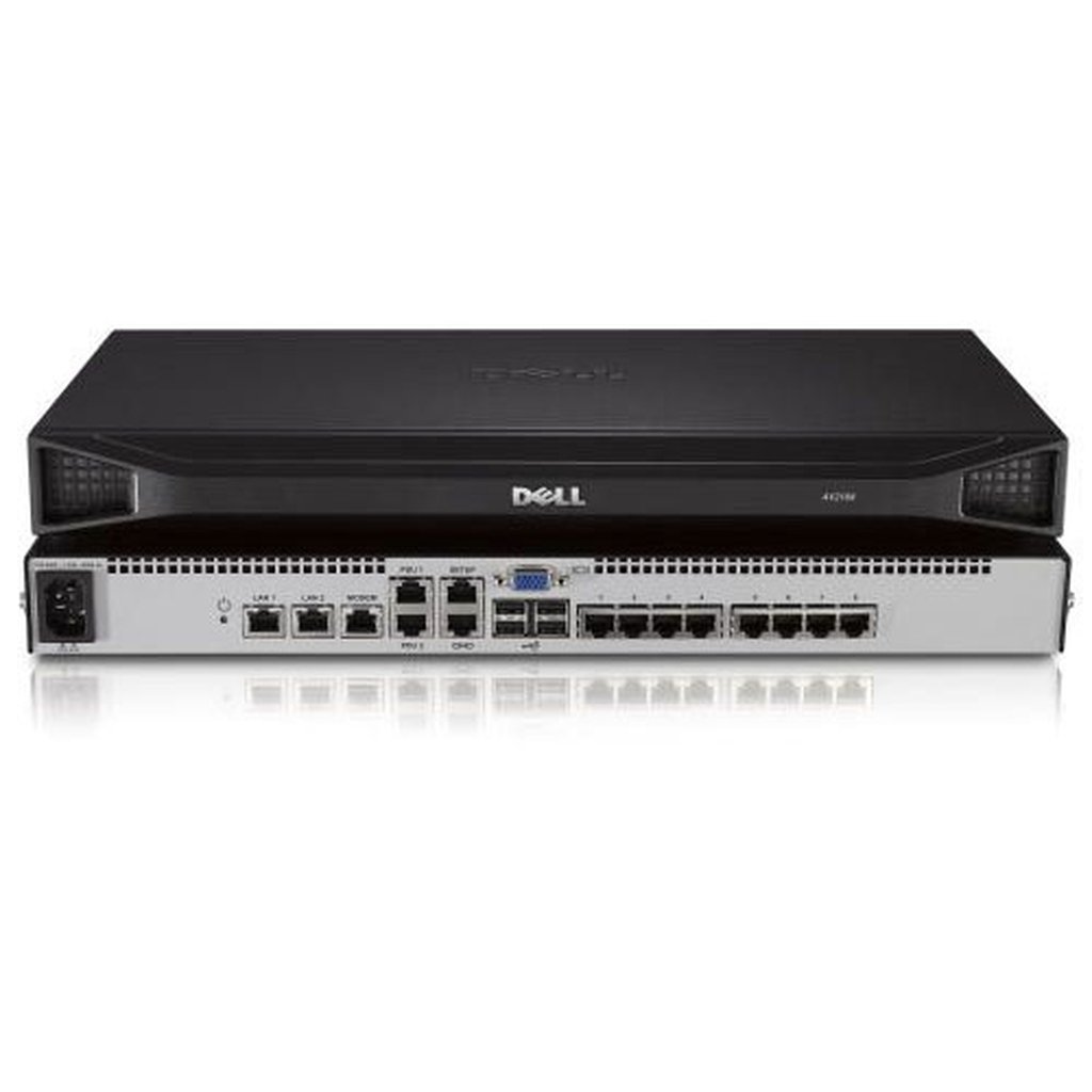 DELL DAV2108 KVM switch Rack mounting Silver