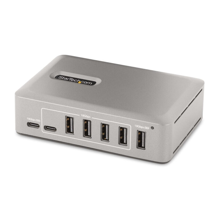 StarTech.com 10-Port USB-C Hub - 8x USB-A/2x USB-C - Self-Powered w/65W Power Supply - USB 3.1 10Gbps - Desktop/Laptop USB Hub
