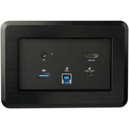 StarTech.com Conference Room Docking Station - Universal Laptop Dock - 4K HDMI, 60W Power Delivery, USB Hub, GbE, Audio - In-Ta - Image 2