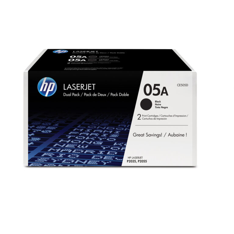 HP 05A 2-pack Black Original LaserJet Toner Cartridges