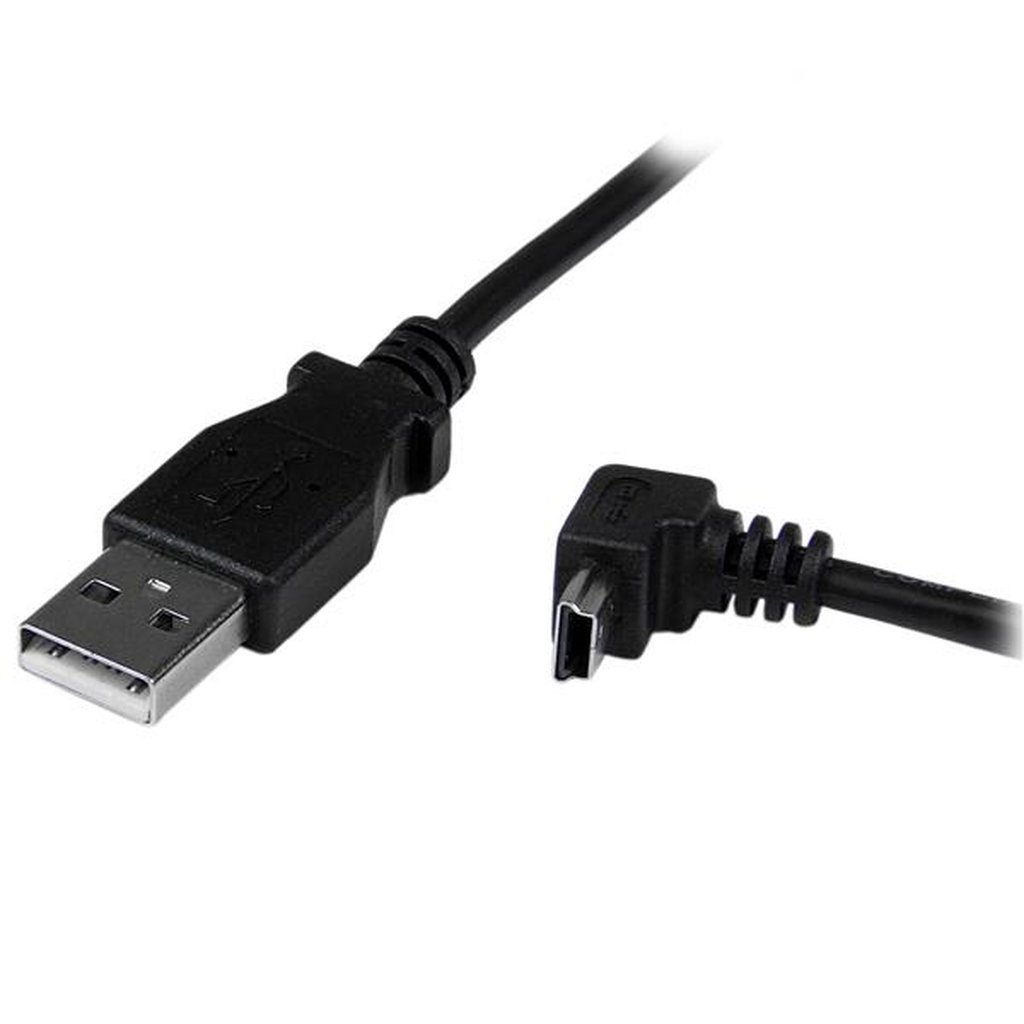 StarTech.com 2m Mini USB Cable - A to Down Angle Mini B - Image 2
