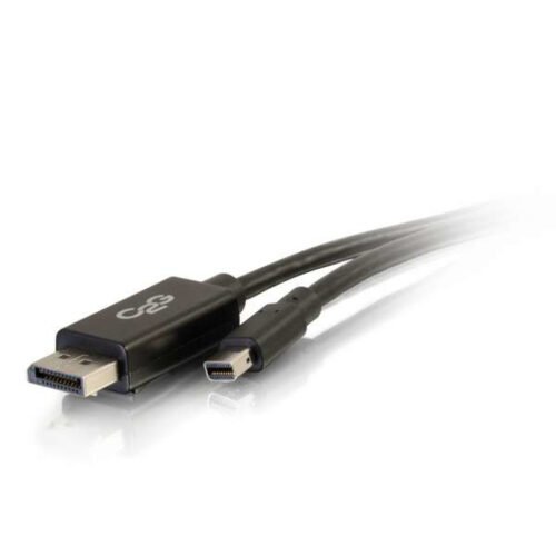 C2G 2m Mini DisplayPort to DisplayPort Adapter Cable 4K UHD - Black - Image 2