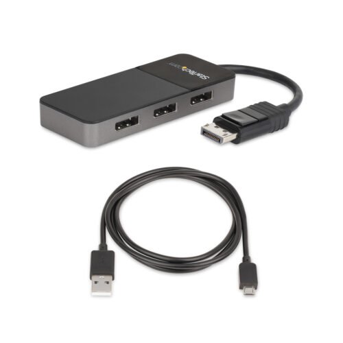 StarTech.com 3 Port Multi Monitor Adapter - DisplayPort 1.4 to 3x 4K DisplayPort Video Splitter - Dual or Triple 4K - Laptop/De - Image 13