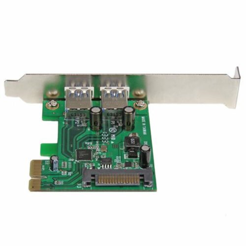 StarTech.com 2 Port PCI Express (PCIe) SuperSpeed USB 3.0 Card Adapter with UASP - SATA Power - Image 4