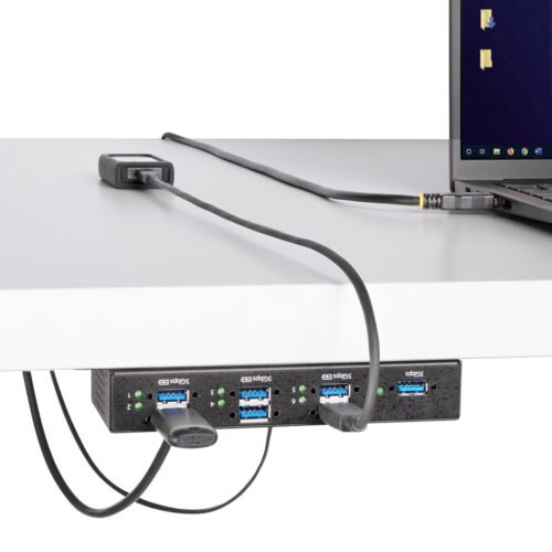 StarTech.com 5G7AINDRM-USB-A-HUB interface hub USB 3.2 Gen 1 (3.1 Gen 1) Type-B 5000 Mbit/s Black - Image 9