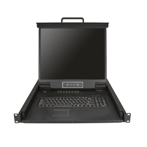 StarTech.com 16 Port Rackmount KVM Console w/ 6ft Cables - Integrated KVM Switch w/ 19" LCD Monitor - Fully Featured 1U LCD KVM - Image 2