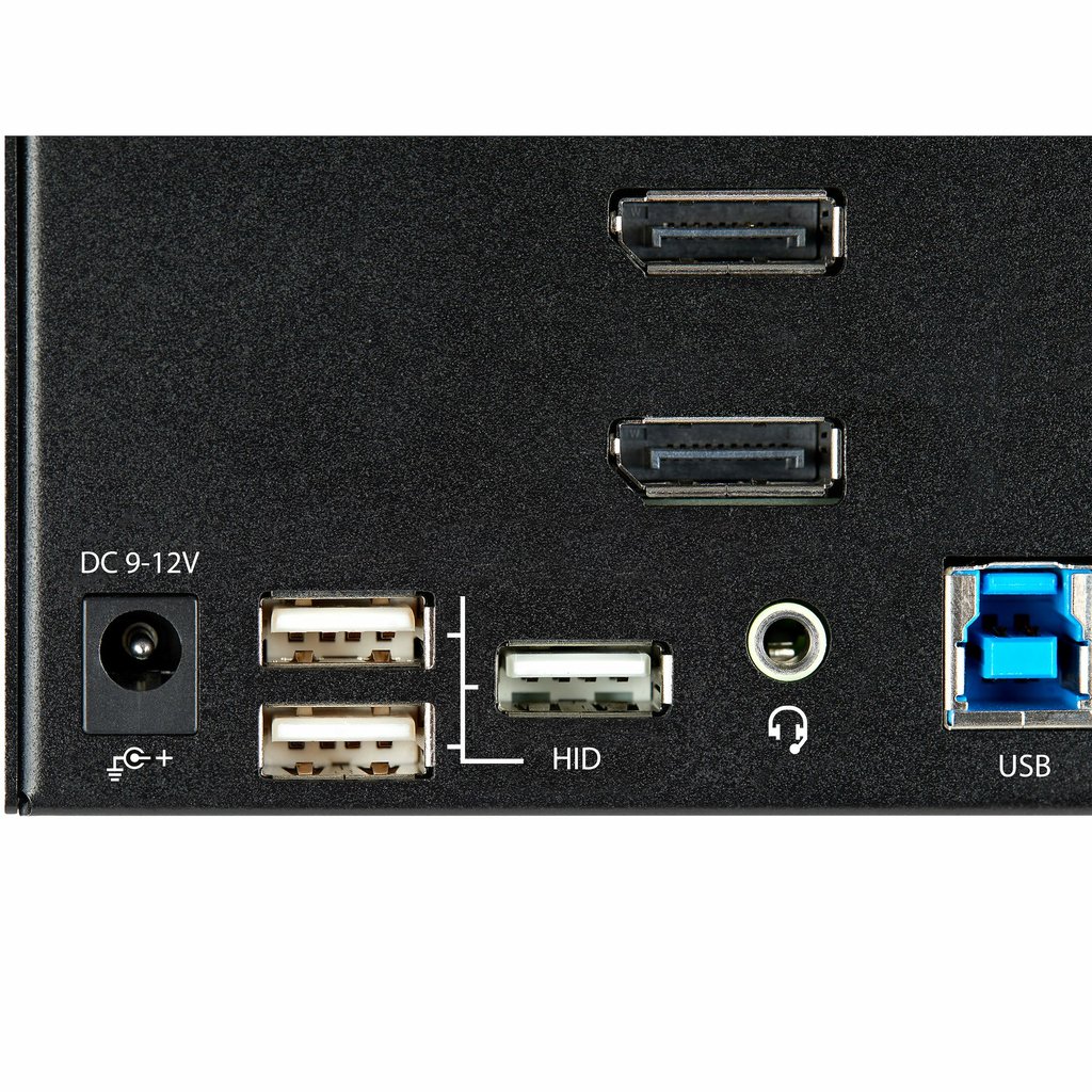 StarTech.com 2 Port Triple Monitor DisplayPort KVM Switch - 4K 60Hz UHD HDR - Desktop DP 1.2 KVM with 2 Port USB 3.0 Hub (5Gbps - Image 7