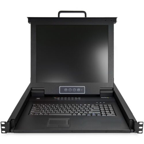 StarTech.com 16 Port Rackmount KVM Console w/ 6ft Cables - Integrated KVM Switch w/ 17" LCD Monitor - Fully Featured 1U LCD KVM - Image 3