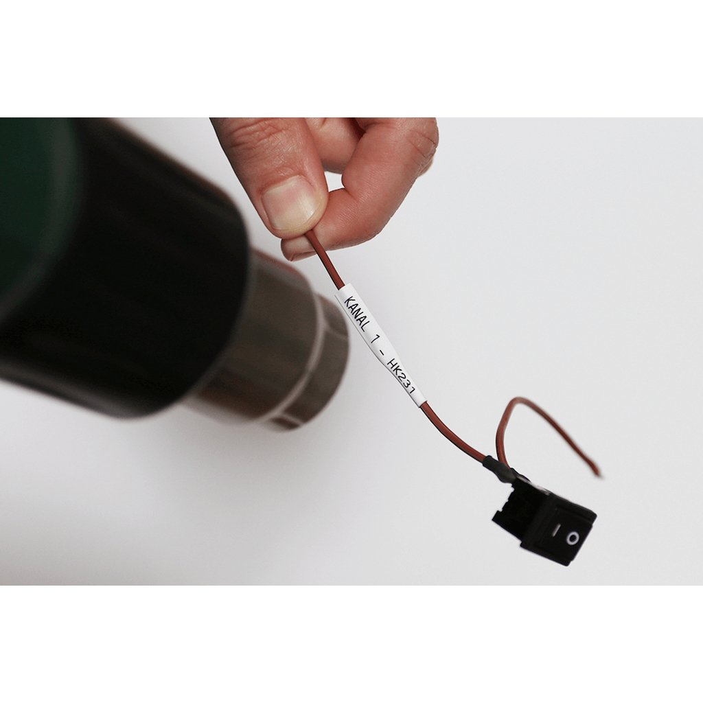 Brother HSE-211E label-making tape Black on white