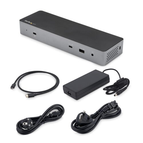 StarTech.com Thunderbolt 3 Dock w/ USB-C Host Compatibility - Dual 4K 60Hz DisplayPort 1.4 or Dual HDMI Monitors - Single 8K - - Image 7