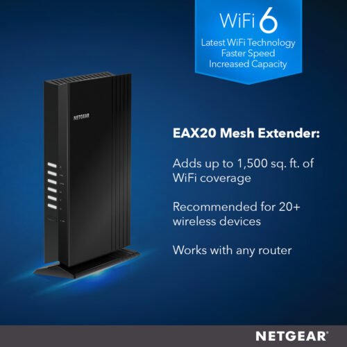 NETGEAR 4PT AX1800 WIFI MESH EXTENDER Network repeater Black 10, 100, 1000 Mbit/s - Image 6