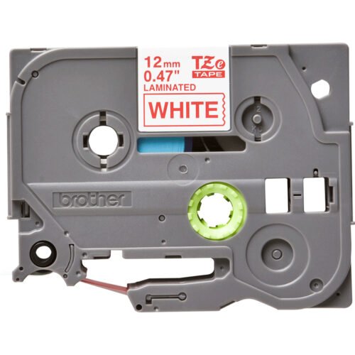 Brother TZE-232 label-making tape Red on white - Image 2