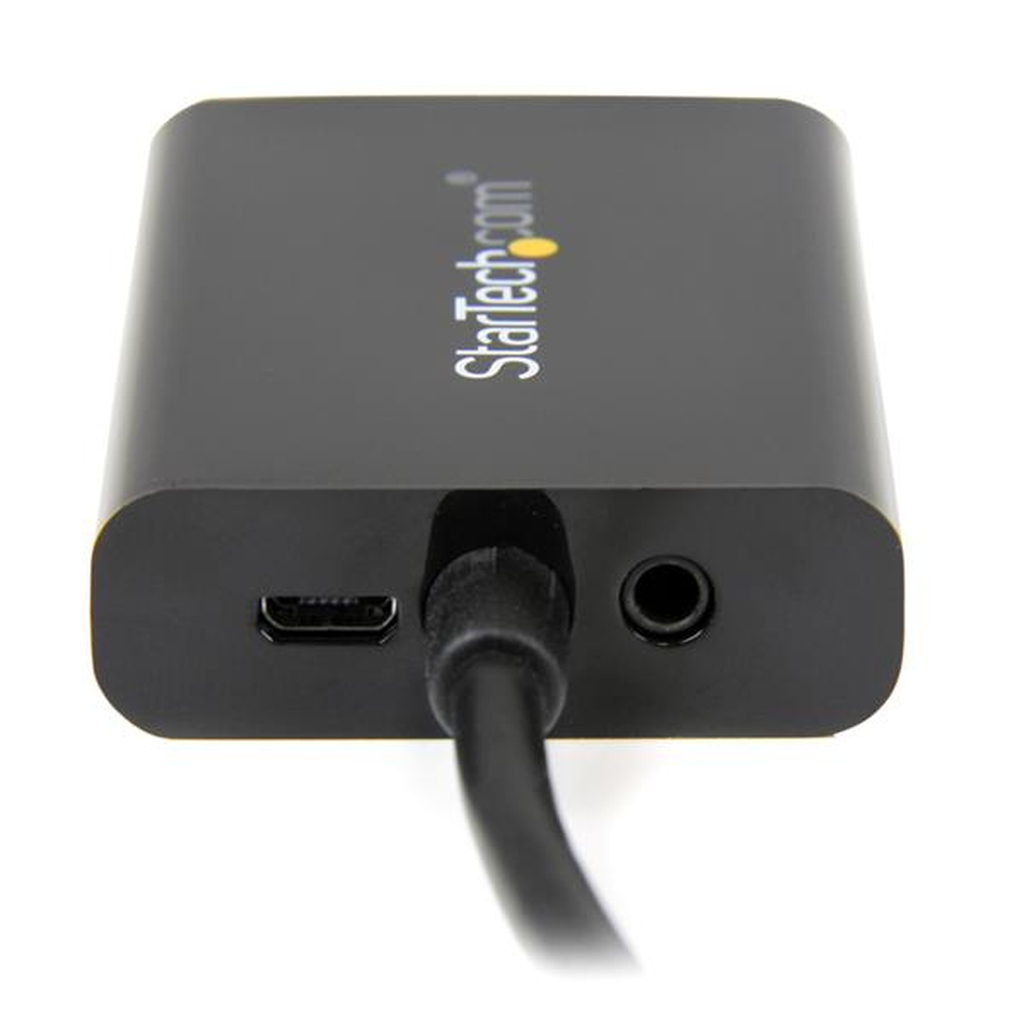 StarTech.com Micro HDMI to VGA Adapter Converter with Audio for Smartphones / Ultrabooks / Tablets - 1920x1080 - Image 5