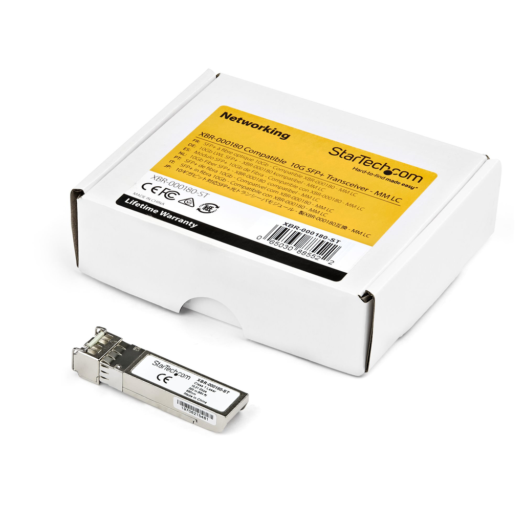 StarTech.com Arista Networks SFP-10G-SR Compatible SFP+ Module - 10GBASE-SRL - 10GbE Multimode Fiber MMF Optic Transceiver - 10 - Image 4