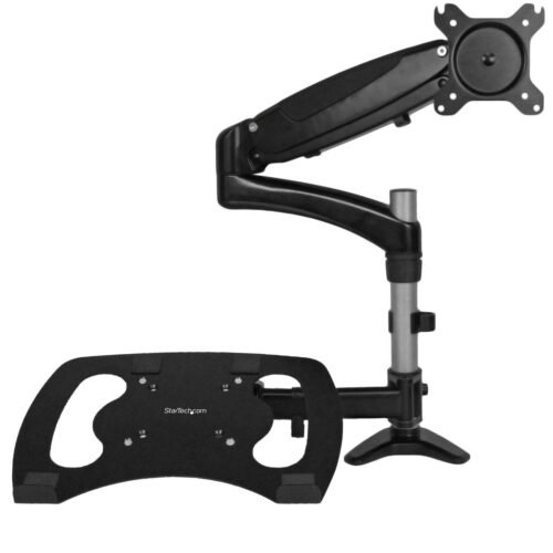 StarTech.com Desk-Mount Monitor Arm with Laptop Stand - Full Motion - Articulating - Image 2