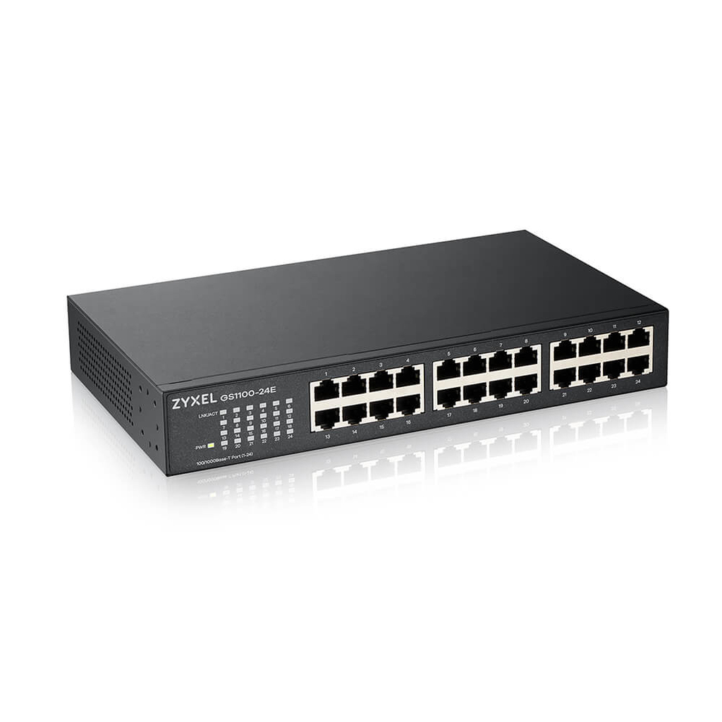 Zyxel GS1100-24E Unmanaged Gigabit Ethernet (10/100/1000) Black - Image 2