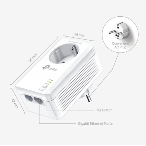 TP-Link TL-PA7027P KIT PowerLine network adapter 1000 Mbit/s Ethernet LAN White 2 pc(s) - Image 2