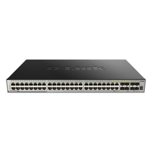 D-Link 48-port Layer 3 Stackable Managed Gigabit Switch including 4 x 1000BaseT/SFP & 4 x 10GE SFP+ - Image 2