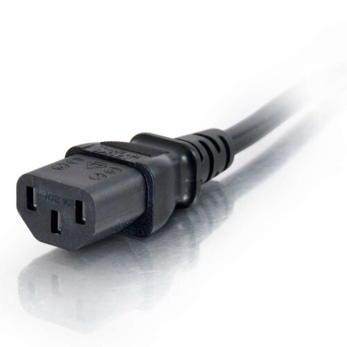 C2G 1m 16 AWG European Power Cord (IEC320C13 to CEE7/7) - Image 3