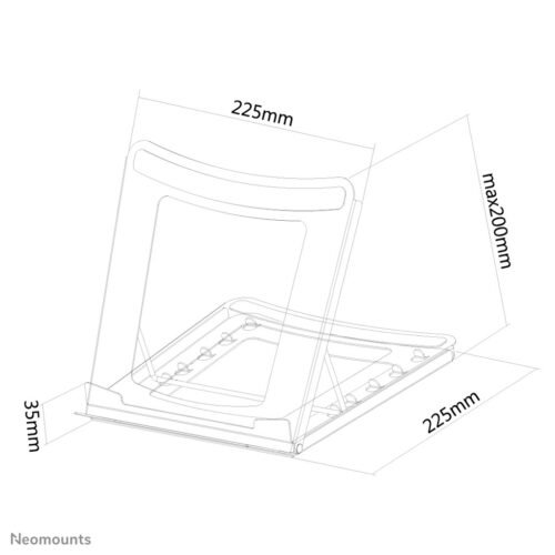 Neomounts NSLS075BLACK Laptop stand 10-16" - foldable - compact - universal - Image 17