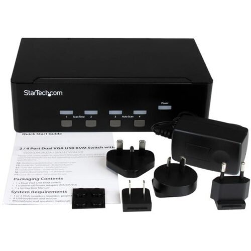 StarTech.com 4-port KVM Switch with Dual VGA - USB 2.0 - Image 4