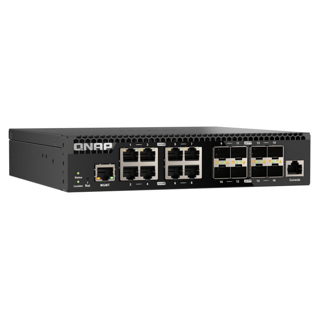 QNAP QSW-M3216R-8S8T network switch Managed L2/L3 10G Ethernet (100/1000/10000) 1U Black - Image 5