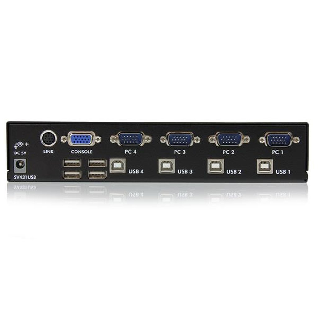 StarTech.com 4 Port Professional VGA USB KVM Switch with Hub - Image 3