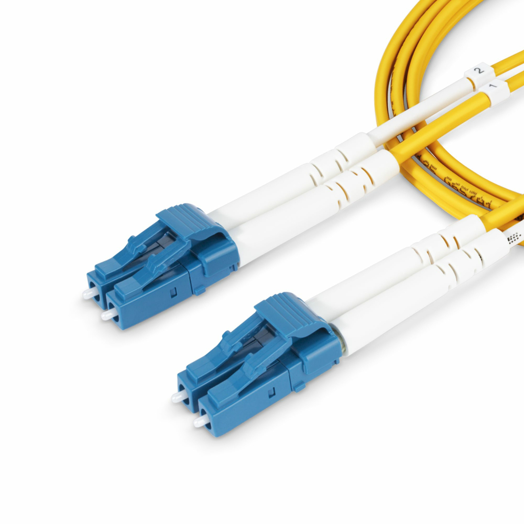 StarTech.com 20m (65.6ft) LC to LC (UPC) OS2 Single Mode Duplex Fiber Optic Cable, 9/125µm, 100G, Bend Insensitive, Low Insert - Image 2