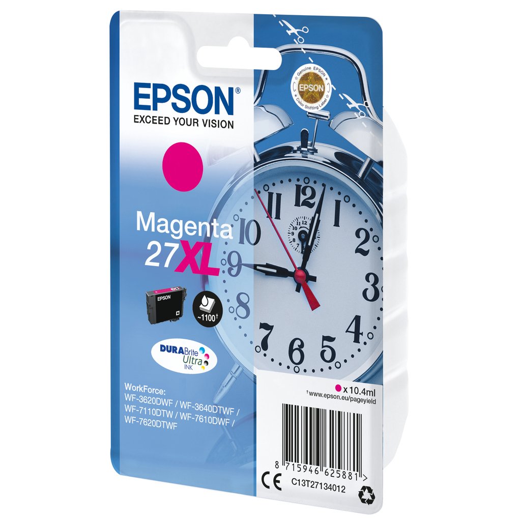 Epson Alarm clock Singlepack Magenta 27XL DURABrite Ultra Ink - Image 2