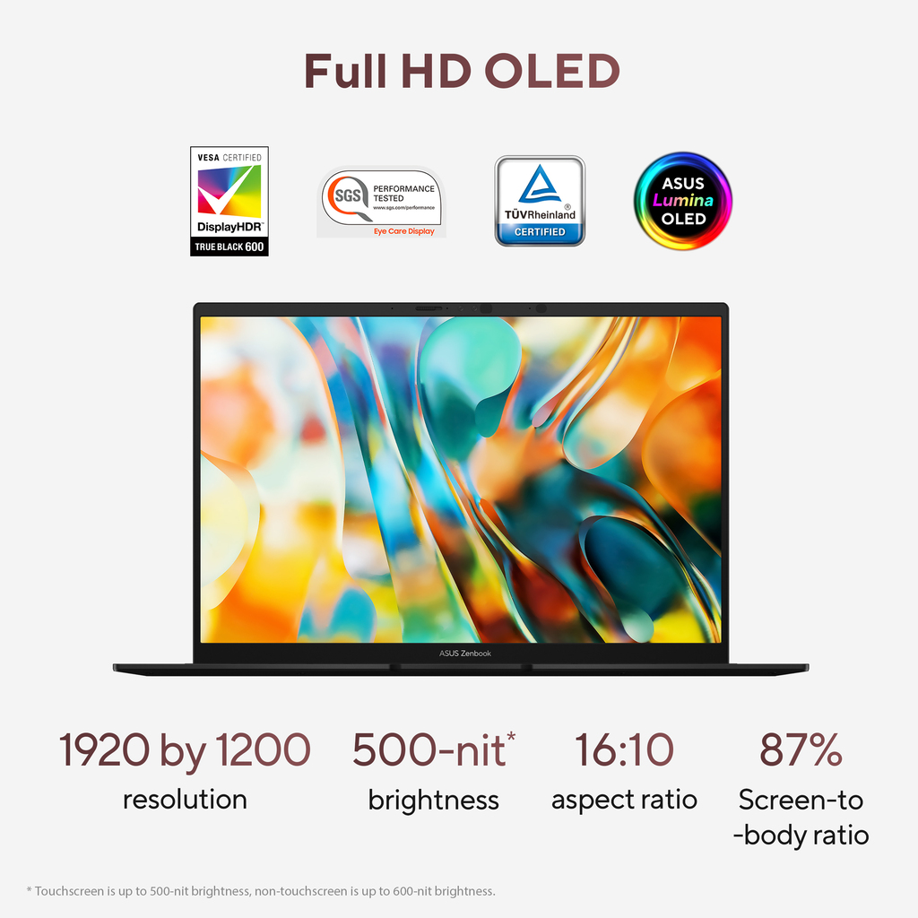 ASUS Zenbook 14 OLED UM3406HA-QL020W AMD Ryzen™ 7 8840HS Laptop 35.6 cm (14") Touchscreen WUXGA 16 GB LPDDR5x-SDRAM 1 TB - Image 6