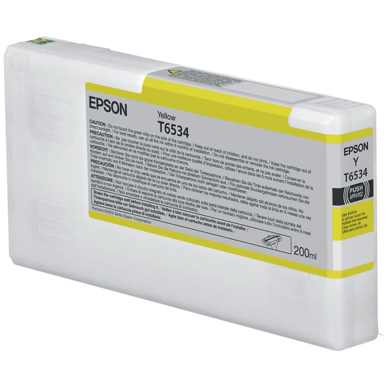 Epson T6534 Yellow Ink Cartridge (200ml)