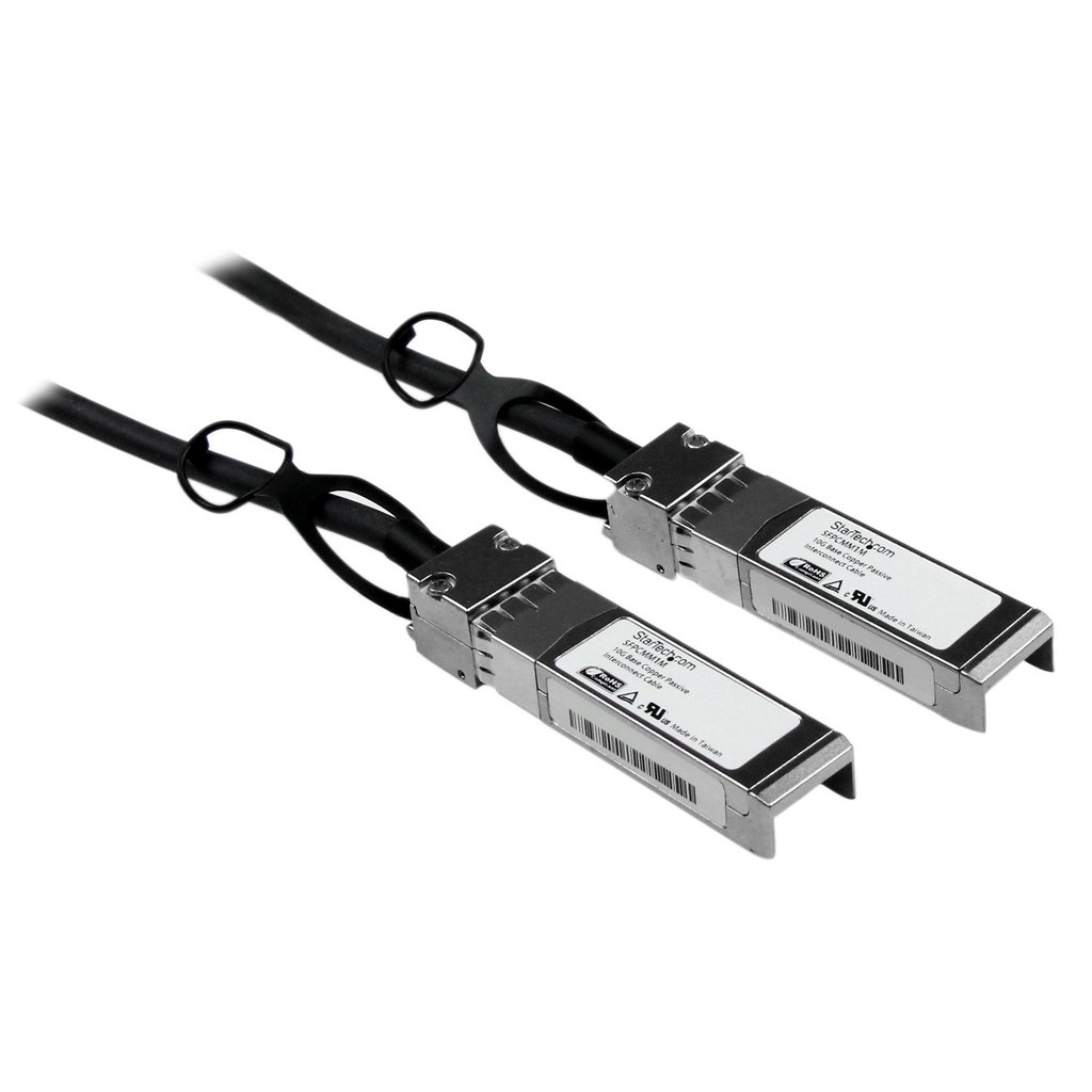 StarTech.com Cisco SFP-H10GB-CU1M Compatible 1m 10G SFP+ to SFP+ Direct Attach Cable Twinax - 10GbE SFP+ Copper DAC 10 Gbps Low