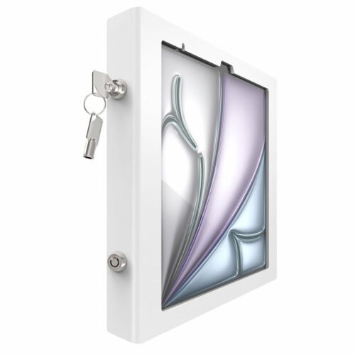 Compulocks iPad Air M2 13" (2024), Apex Enclosure Rolling Cart - Rise Freedom White - Image 2