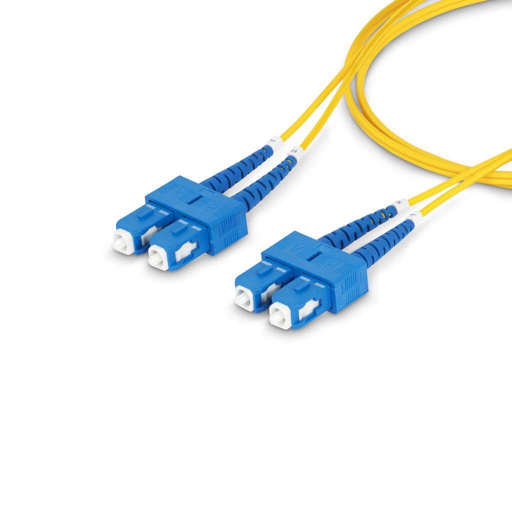 StarTech.com 3m (9.8ft) SC to SC (UPC) OS2 Single Mode Duplex Fiber Optic Cable, 9/125µm, 40G/100G Zipcord, Bend Insensitive, - Image 4