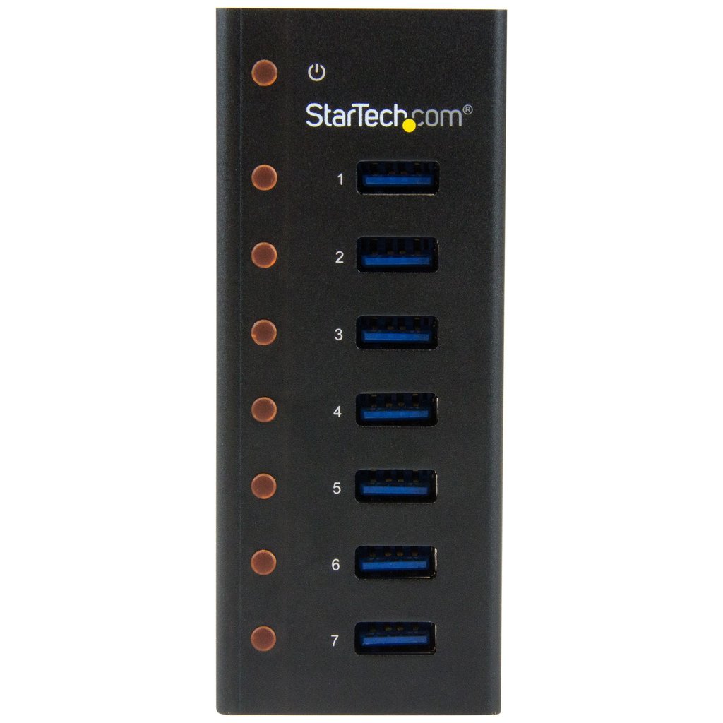 StarTech.com 7-Port USB 3.0 Hub - Desktop or Wall-Mountable Metal Enclosure~7-Port USB 3.0 Hub (5Gbps) - Desktop or Wall-Mounta - Image 3