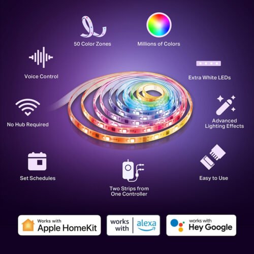 TP-Link Tapo Smart Wi-Fi Light Strip, Multicolor - Image 8
