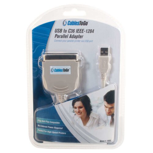 C2G 1.8m USB 1284 parallel cable Beige - Image 3