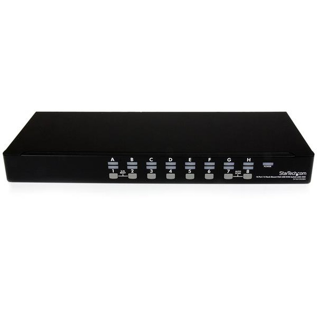 StarTech.com 16 Port 1U Rackmount USB KVM Switch Kit with OSD and Cables - Image 4