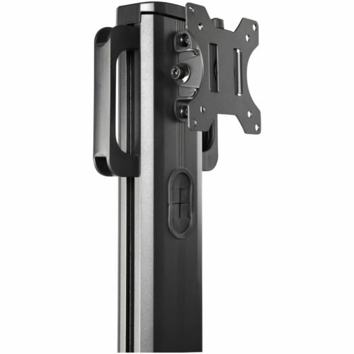 StarTech.com Mobile Workstation Cart with Monitor Mount, CPU/PC Holder, Keyboard Tray - Ergonomic Height Adjustable Desktop Com - Image 9