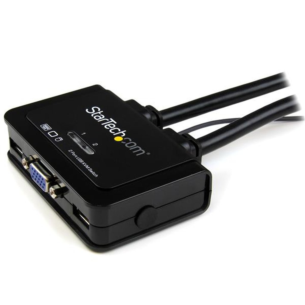 StarTech.com 2 Port USB VGA Cable KVM Switch - USB Powered with Remote Switch - Image 3